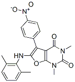 Furo[2,3-d]pyrimidine-2,4(1H,3H)-dione,  6-[(2,6-dimethylphenyl)amino]-1,3-dimethyl-5-(4-nitrophenyl)- CAS#: 503160-57-4