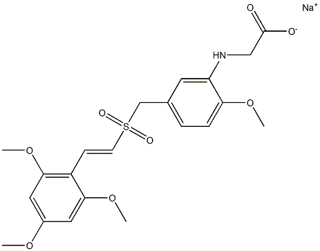 Glycine, N-[2-Methoxy-5-[[[(1E)-2-(2,4,6-triMethoxyphenyl)ethenyl]sulfonyl]Methyl]phenyl]-, sodiuM Slat CAS#: 592542-60-4