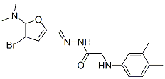 Glycine,  N-(3,4-dimethylphenyl)-,  [[4-bromo-5-(dimethylamino)-2-furanyl]methylene]hydrazide  (9CI) CAS#: 444176-05-0
