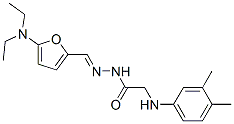 Glycine,  N-(3,4-dimethylphenyl)-,  [[5-(diethylamino)-2-furanyl]methylene]hydrazide  (9CI) CAS#: 444092-94-8