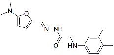 Glycine,  N-(3,4-dimethylphenyl)-,  [[5-(dimethylamino)-2-furanyl]methylene]hydrazide  (9CI) CAS#: 444590-18-5