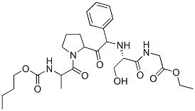 Glycine, N-[N-[2-[1-[2-[(butoxycarbonyl)amino]-1-oxopropyl]-2-pyrrolid inyl]-2-oxo-1-phenylethyl]-L-seryl]-, ethyl ester CAS#: 55781-94-7