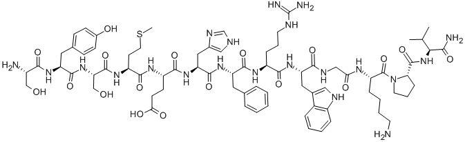 H-SER-TYR-SER-MET-GLU-HIS-PHE-ARG-TRP-GLY-LYS-PRO-VAL-NH2 CAS#: 53697-27-1