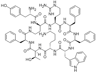 H-TYR-CYCLO(-D-DAB-ARG-PHE-PHE-D-TRP-LYS-THR-PHE) CAS#: 496849-46-8