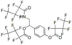 Heptafluorobutyric acid 4-[2-[(heptafluorobutyryl)amino]-1-[(heptafluorobutyryl)oxy]ethyl]phenyl ester CAS#: 55538-87-9