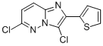 Imidazo[1,2-b]pyridazine, 3,6-dichloro-2-(2-thienyl)- CAS#: 483367-56-2