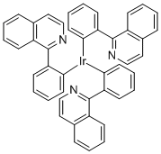 Ir(piq)3,  Tris[1-phenylisoquinolinato-C2,N]iridium(III) CAS#: 435293-93-9
