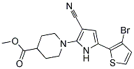METHYL 1-[5-(3-BROMO-2-THIENYL)-3-CYANO-1H-PYRROL-2-YL]-4-PIPERIDINECARBOXYLATE CAS#: 477854-09-4