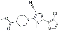 METHYL 1-[5-(3-CHLORO-2-THIENYL)-3-CYANO-1H-PYRROL-2-YL]-4-PIPERIDINECARBOXYLATE CAS#: 477854-08-3