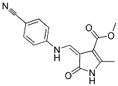 METHYL 4-[(4-CYANOANILINO)METHYLENE]-2-METHYL-5-OXO-4,5-DIHYDRO-1H-PYRROLE-3-CARBOXYLATE CAS#: 477865-63-7