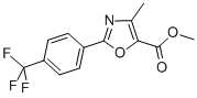 METHYL 4-METHYL-2-[4-(TRIFLUOROMETHYL)PHENYL]-1,3-OXAZOLE-5-CARBOXYLATE CAS#: 583883-82-3