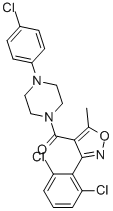 Methanone, [4-(4-chlorophenyl)-1-piperazinyl][3-(2,6-dichlorophenyl)-5-methyl-4-isoxazolyl]- CAS#: 545364-71-4