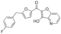 Methanone,  [5-[(4-fluorophenyl)methyl]-2-furanyl](3-hydroxyfuro[3,2-b]pyridin-2-yl)- CAS#: 457946-65-5