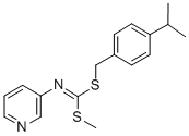 Methyl (4-(1-methylethyl)phenyl)methyl-3-pyridinylcarbonimidodithioate CAS#: 51308-72-6