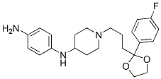 N-[1-[3-[2-(4-fluorophenyl)-1,3-dioxolan-2-yl]propyl]piperidin-4-yl]benzene-1,4-diamine CAS#: 57718-48-6