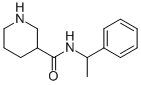 N-(1-phenylethyl)piperidine-3-carboxamide CAS#: 439287-30-6