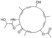 N-(12-Acetoxy-6-hydroxy-3,9,15,17-tetramethyl-16-oxocycloheptadeca-2,4,8,10,14-pentaen-1-yl)-2-hydroxypropanamide CAS#: 52212-91-6