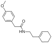 N-[2-(1-cyclohexen-1-yl)ethyl]-2-(4-methoxyphenyl)acetamide CAS#: 51072-34-5