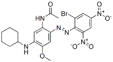 N-[2-[(2-Bromo-4,6-dinitrophenyl)azo]-5-(cyclohexylamino)-4-methoxyphenyl]acetamide CAS#: 51897-36-0