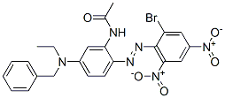 N-[2-[(2-Bromo-4,6-dinitrophenyl)azo]-5-[ethyl(phenylmethyl)amino]phenyl]acetamide CAS#: 51897-37-1
