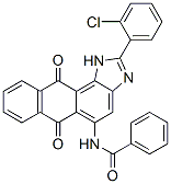 N-[2-(2-Chlorophenyl)-6,11-dihydro-6,11-dioxo-1H-anthra[1,2-d]imidazol-5-yl]benzamide CAS#: 6371-44-4