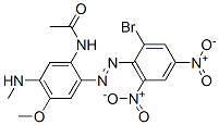 N-[2-[(2-bromo-4,6-dinitrophenyl)azo]-4-methoxy-5-(methylamino)phenyl]acetamide CAS#: 53950-28-0