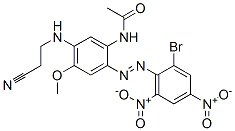 N-[2-[(2-bromo-4,6-dinitrophenyl)azo]-5-[(2-cyanoethyl)amino]-4-methoxyphenyl]acetamide CAS#: 53950-33-7