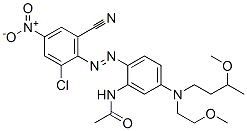 N-[2-[(2-chloro-6-cyano-4-nitrophenyl)azo]-5-[(3-methoxybutyl)(2-methoxyethyl)amino]phenyl]acetamide CAS#: 58204-91-4