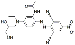 N-[2-[(2,6-Dicyano-4-nitrophenyl)azo]-5-[(2,3-dihydroxypropyl)ethylamino]phenyl]acetamide CAS#: 51897-39-3