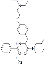 N-[2-[4-(2-DIETHYLAMINOETHOXY)PHENYL]-1-(DIPROPYLCARBAMOYL)ETHYL]BENZAMIDE HYDROCHLORIDE CAS#: 57227-16-4