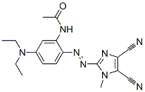 N-[2-[(4,5-Dicyano-1-methyl-1H-imidazol-2-yl)azo]-5-(diethylamino)phenyl]acetamide CAS#: 57563-07-2