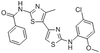 N-(2-[(5-CHLORO-2-METHOXYPHENYL)AMINO]-4'-METHYL-4,5'-BI-1,3-THIAZOL-2'-YL)BENZAMIDE CAS#: 421580-53-2