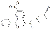 N-(2-Benzoyl-4-nitrophenyl)-2-[(2-cyanopropyl)methylamino]-N-methylacetamide CAS#: 59049-59-1
