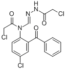 N'-[[(2-benzoyl-4-chlorophenyl)(chloroacetyl)amino]methylene]chloroacetohydrazide CAS#: 49691-65-8