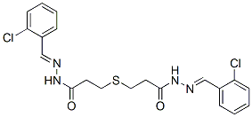N-[(2-chlorophenyl)methylideneamino]-3-[2-[[(2-chlorophenyl)methyliden eamino]carbamoyl]ethylsulfanyl]propanamide CAS#: 5436-13-5