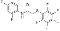 N-(2,4-DIFLUOROPHENYL)-2-[(2,3,4,5,6-PENTAFLUOROPHENYL)SULFANYL]ACETAMIDE CAS#: 477320-63-1