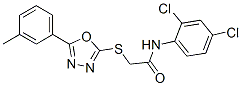 N-(2,4-dichlorophenyl)-2-[[5-(3-methylphenyl)-1,3,4-oxadiazol-2-yl]sul fanyl]acetamide CAS#: 5349-83-7