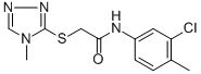 N-(3-CHLORO-4-METHYLPHENYL)-2-[(4-METHYL-4H-1,2,4-TRIAZOL-3-YL)SULFANYL]ACETAMIDE CAS#: 473587-10-9