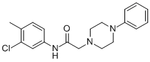 N-(3-CHLORO-4-METHYLPHENYL)-2-(4-PHENYLPIPERAZINO)ACETAMIDE CAS#: 477333-97-4