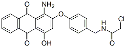 N-[[4-[(1-amino-9,10-dihydro-4-hydroxy-9,10-dioxo-2-anthryl)oxy]phenyl]methyl]-2-chloroacetamide CAS#: 57232-98-1