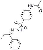 N-[4-[(1-phenylpropylideneamino)sulfamoyl]phenyl]acetamide CAS#: 5448-97-5