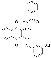 N-[4-[(3-chlorophenyl)amino]-9,10-dihydro-9,10-dioxo-1-anthryl]benzamide CAS#: 43095-98-3