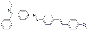 N-[[4-[[4-[2-(4-Methoxyphenyl)ethenyl]phenyl]azo]phenyl]phenylmethylene]ethanamine CAS#: 55937-86-5