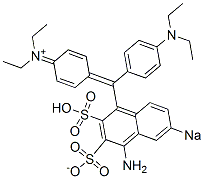 N-[4-[(4-Amino-3-sulfonato-6-sodiosulfo-1-naphthalenyl)[4-(diethylamino)phenyl]methylene]-2,5-cyclohexadien-1-ylidene]-N-ethylethanaminium CAS#: 6391-41-9