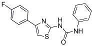 N-[4-(4-FLUOROPHENYL)-1,3-THIAZOL-2-YL]-N'-PHENYLUREA CAS#: 478258-48-9
