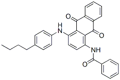 N-[4-[(4-butylphenyl)amino]-9,10-dihydro-9,10-dioxo-1-anthryl]benzamide CAS#: 43096-12-4