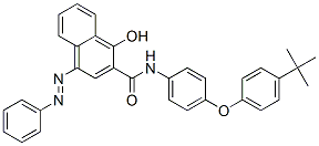 N-[4-[4-(tert-butyl)phenoxy]phenyl]-1-hydroxy-4-(phenylazo)naphthalene-2-carboxamide CAS#: 57360-63-1