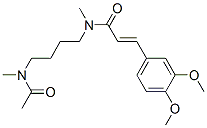 N-[4-(Acetylmethylamino)butyl]-3-(3,4-dimethoxyphenyl)-N-methylpropenamide CAS#: 55760-31-1