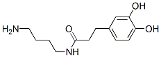 N-(4-Aminobutyl)-3-(3,4-dihydroxyphenyl)propanamide CAS#: 55760-27-5