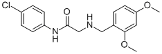 N-(4-CHLOROPHENYL)-2-[(2,4-DIMETHOXYBENZYL)AMINO]ACETAMIDE CAS#: 477320-06-2